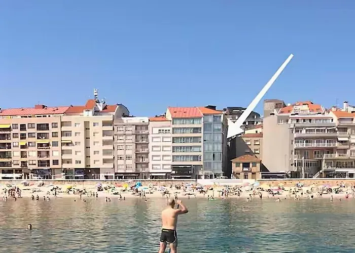 1ª Linea Playa De Silgar En Sanxenxo, A 20 Pasos Apartment *